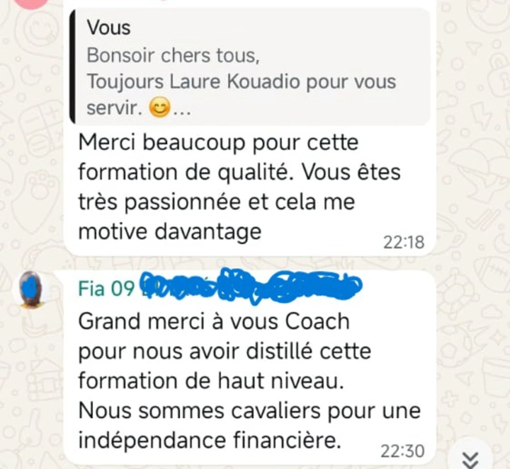 Témoignage WhatsApp 2